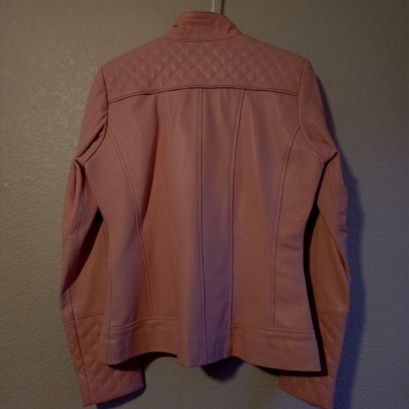 Brand New Pink Leather Jacket - Picture 3 of 3